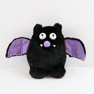 Applause Halloween Bat Black Purple 9" Plush Stuffed Animal  Excellent Condition